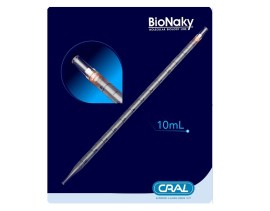 Pipeta Sorológica Descartável 10 Ml Estéril Individual Peel Pack Graduada 1/10 - 50 Unid - Bionaky